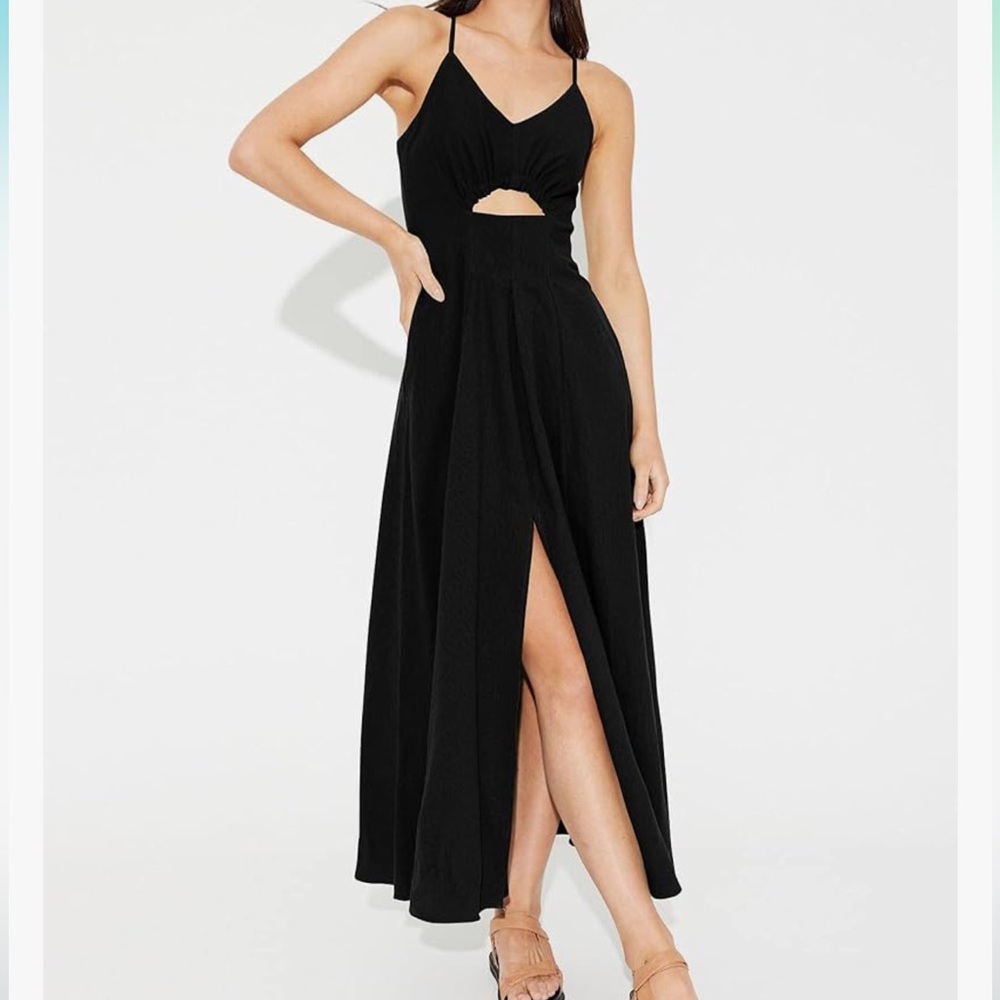 btfbm Black Sleeveless Maxi Dress - Picture 4 of 6